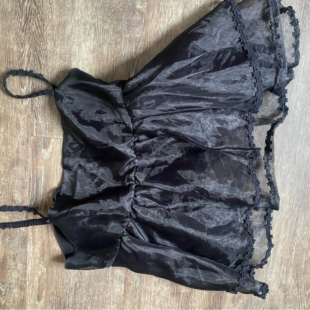 Urban outfitters black flowy top